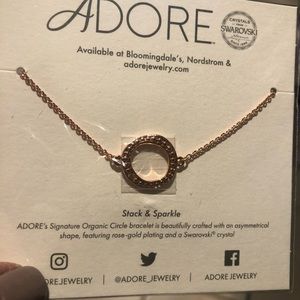 Rose gold and Swarovski crystal bracelet new